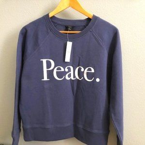 NWT J. Crew Peace Sweatshirt